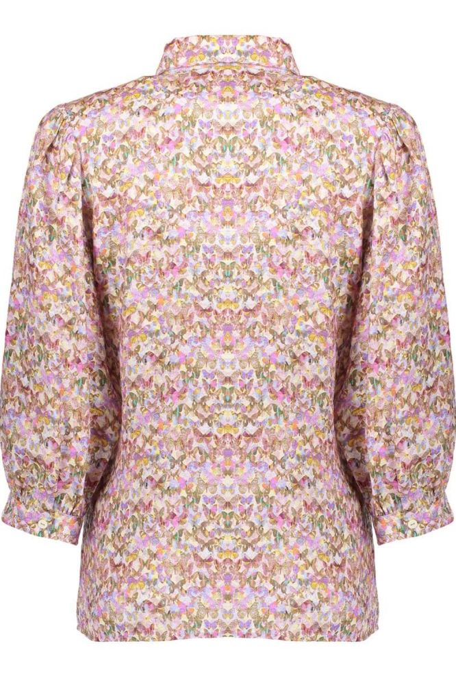 KLEURRIJKE BUTTERFLY BLOUSE 53266 20 Yellow/Lilac